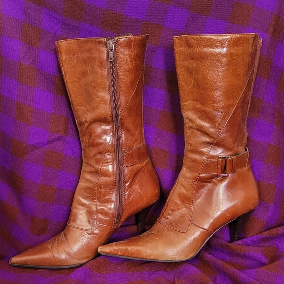 Nine West mid-calf heeled boot - Picture 1 of 3